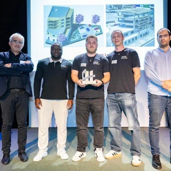 Nos étudiants remportent la 2ᵉ place de la catégorie SUP au concours Les Génies de la Construction